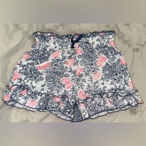 Girls 6X Floral and Butterfly Shorts